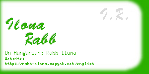 ilona rabb business card